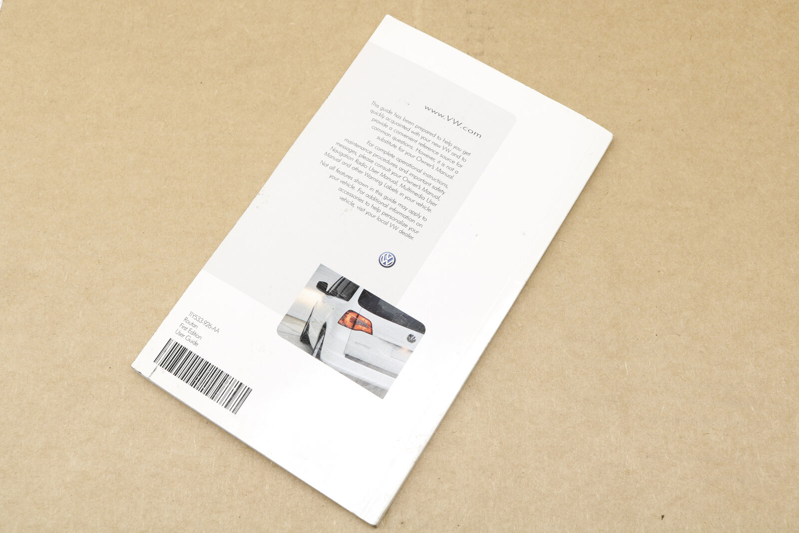 2011 VW ROUTAN 3.6L - 2011 Owners Manual (Routan) - Fresh Stock Dated December 2025