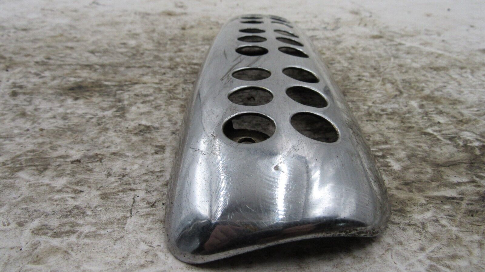 1972 Honda CL350 Scrambler OEM Lower Exhaust Heat Shield Cover Protector - Fresh Stock Dated February 2026