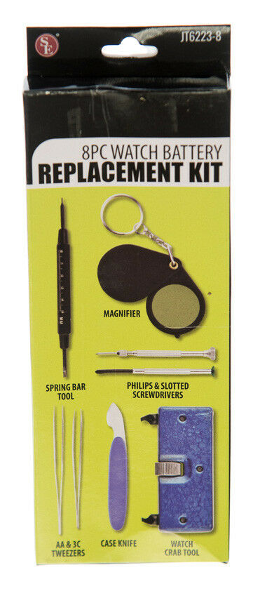 Watch Back Case Cover Opener Remover Battery Replacement Kit Repair Tool - Fresh Stock Dated December 2025