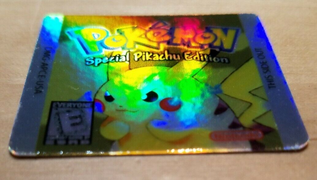 ☆ PRIME DAY SALE ☆1 NINTENDO GAME BOY COLOR POKEMON YELLOW CARTRIDGE HOLO LABEL - Fresh Stock Dated December 2025