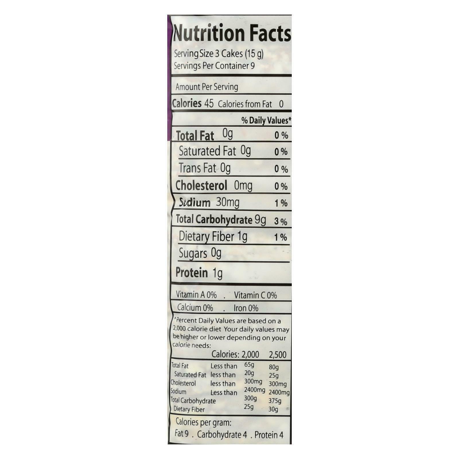 Suzie's Whole Grain Thin Cakes - Multigrain - Case of 12 - 4.9 oz. - Fresh Stock Dated December 2025