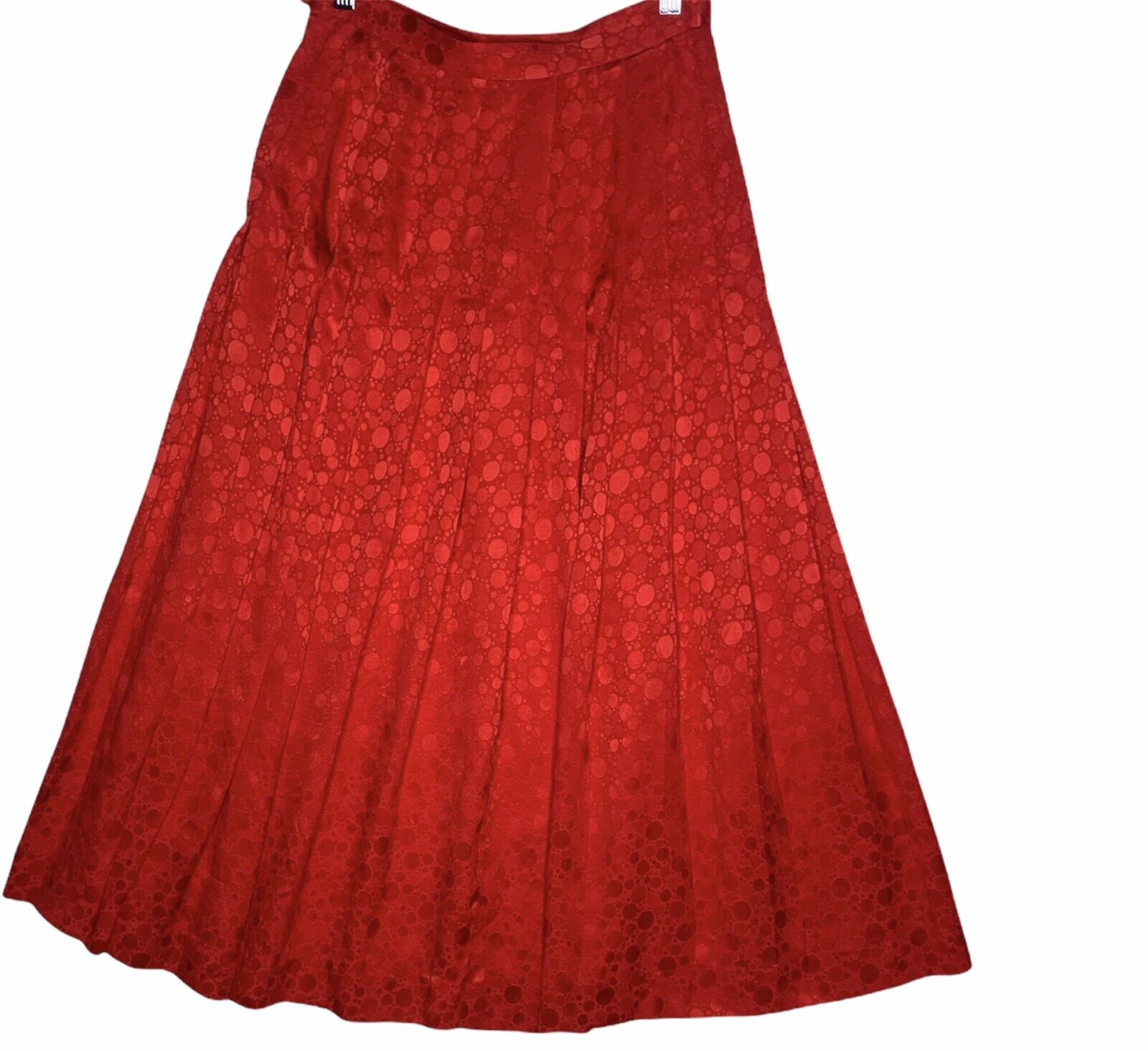 Vintage TICA Skirt Women's 8 Pleated Long Red SILK Flirty Full  Hong Kong - Fresh Stock Dated March 2026