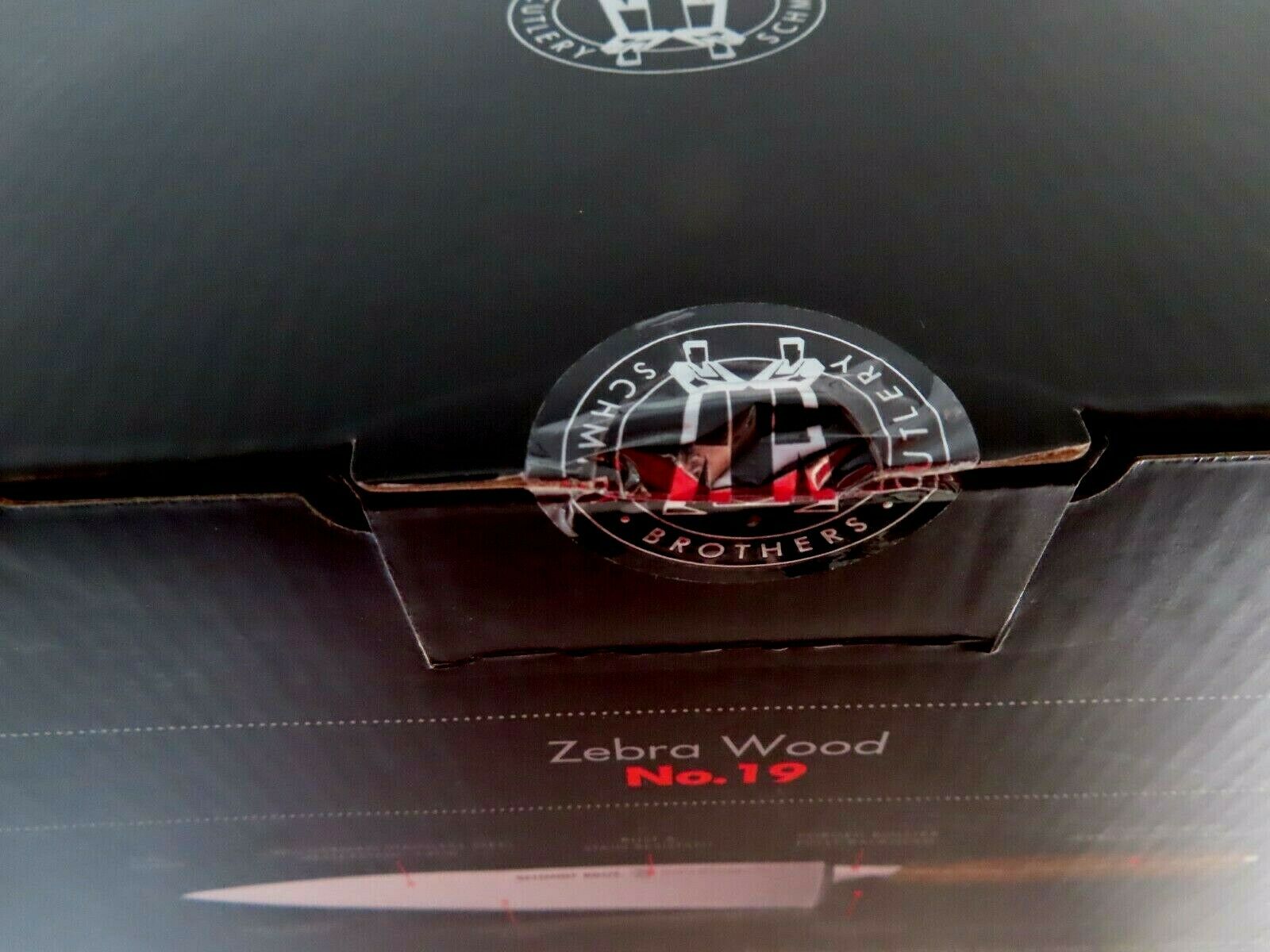 Schmidt Brothers High-Carbon Stainless Steel Cutlery Zebra Wood, 15-Piece Set - Fresh Stock Dated December 2025