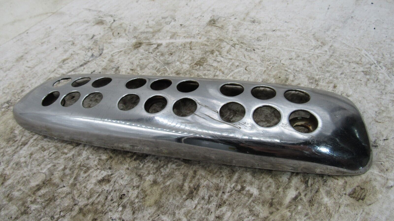 1972 Honda CL350 Scrambler OEM Lower Exhaust Heat Shield Cover Protector - Fresh Stock Dated February 2026