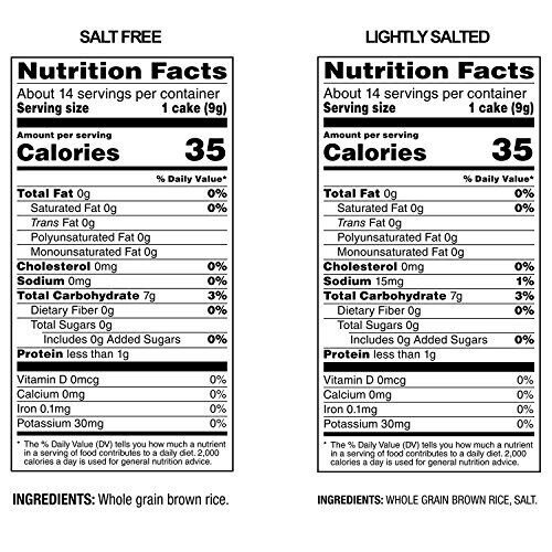 6-Pack Quaker Large Rice Cakes, Gluten Free, Lightly Salted + Salt Free, 4.44 oz - Fresh Stock Dated February 2026