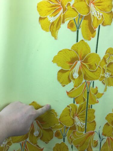 VTG 70s BOHO HAWAIIAN MISS SHAHEEN FLORAL PRINT Yellow MAXI SKIRT  SZ:14 - Fresh Stock Dated February 2026