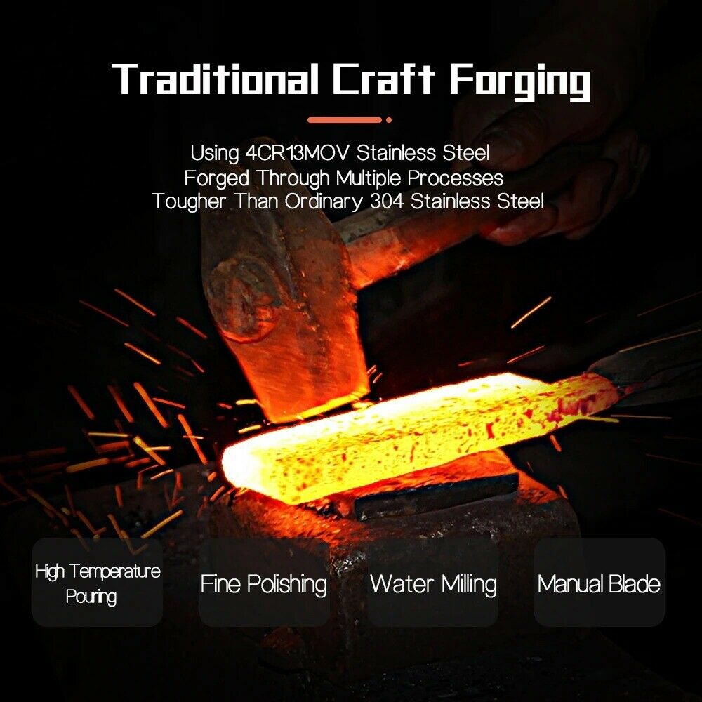 Gyuto Knife Butcher Cleaver Knife Forged Serbian Camping Kitchen Chef Knife - Fresh Stock Dated December 2025