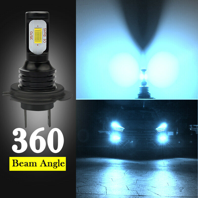 Ice Blue H7 LED Headlight Bulb For Yamaha YZF R6 2003-2014 YZF R6S 2006-2009 - Fresh Stock Dated February 2026