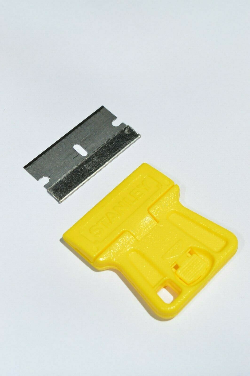 STANLEY MINI RAZOR BLADE SCRAPER 28-100 High Visibility Window Painters Stickers - Fresh Stock Dated February 2026