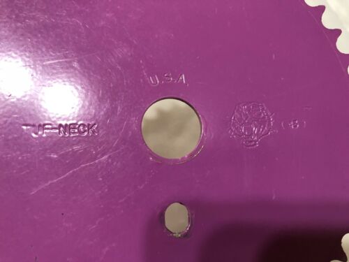 TUF NECK U.S.A. 43t SPROCKET LAVENDER PURPLE OLD SCHOOL BMX - Fresh Stock Dated December 2025