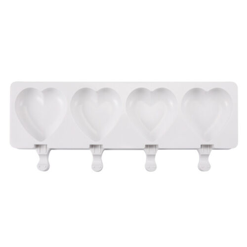 3 Pack 4 Cell Popsicle Molds Silicone DIY Frozen Juice Ice Cream Lolly Pop Mould - Fresh Stock Dated December 2025