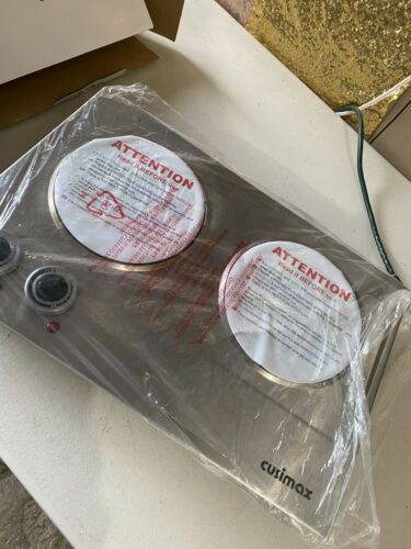 CUSIMAX 1800W Ceramic Electric Hot Plate for Cooking, Silver, Stainless - Fresh Stock Dated December 2025
