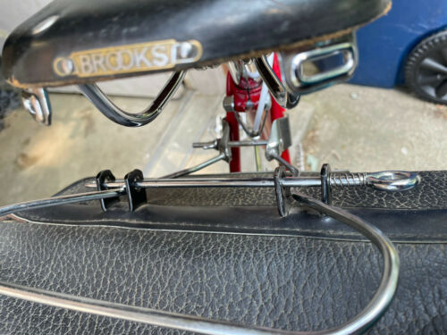 VERY RARE 50’s vintage BROOKS of England Mossbrook Saddle Bag + Bracket L’eroica - Fresh Stock Dated December 2025