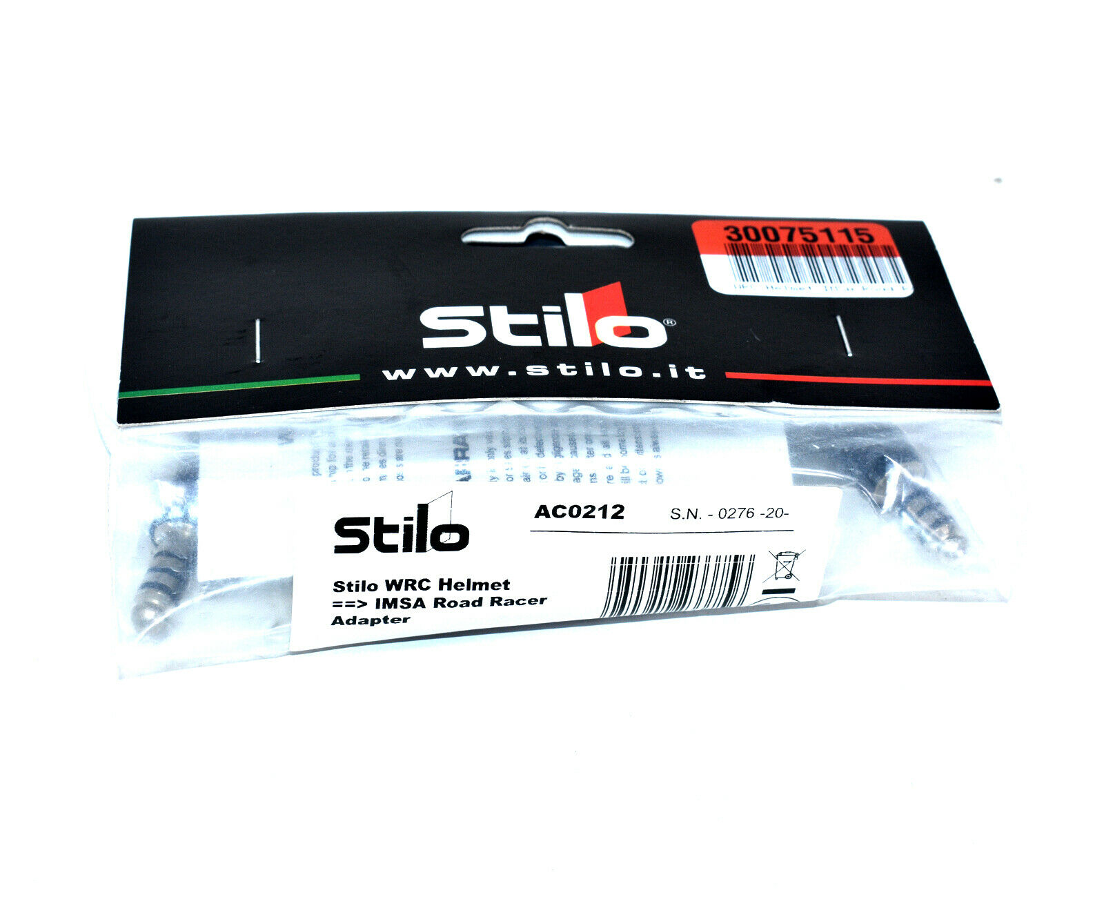 Stilo AC0212 WRC Helmet IMSA Road Racer Adapter - Fresh Stock Dated February 2026