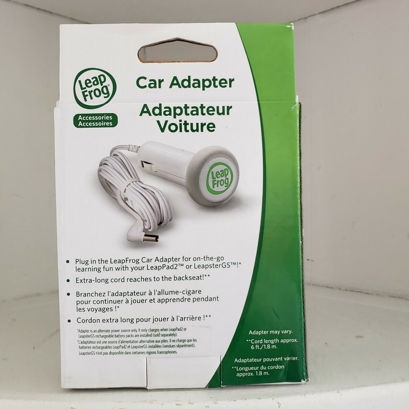 Leap Frog Car Adapter For LeapPad2 & LeapsterGS Genuine Boxed Model 690-11291 - Fresh Stock Dated December 2025