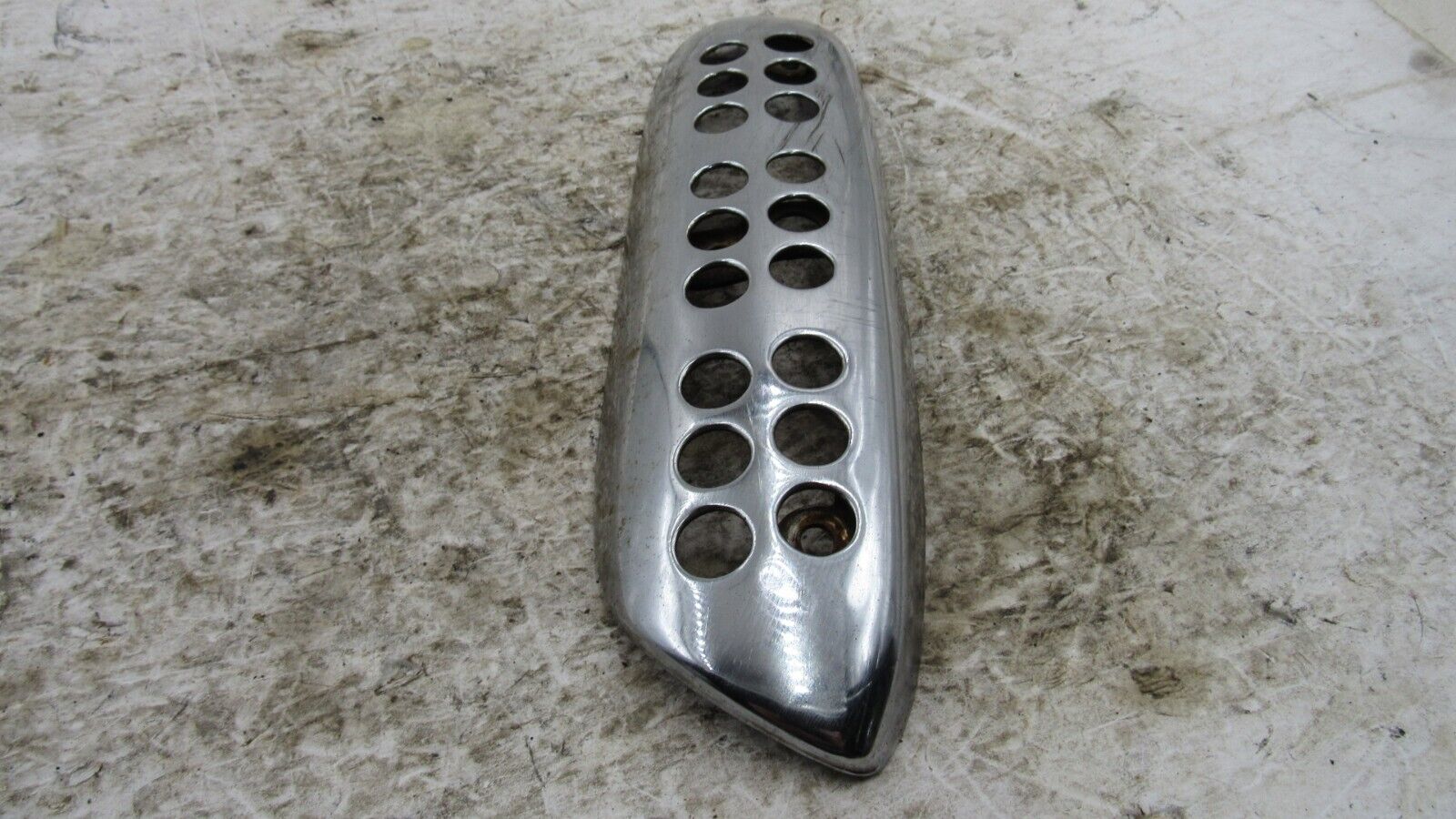 1972 Honda CL350 Scrambler OEM Lower Exhaust Heat Shield Cover Protector - Fresh Stock Dated February 2026