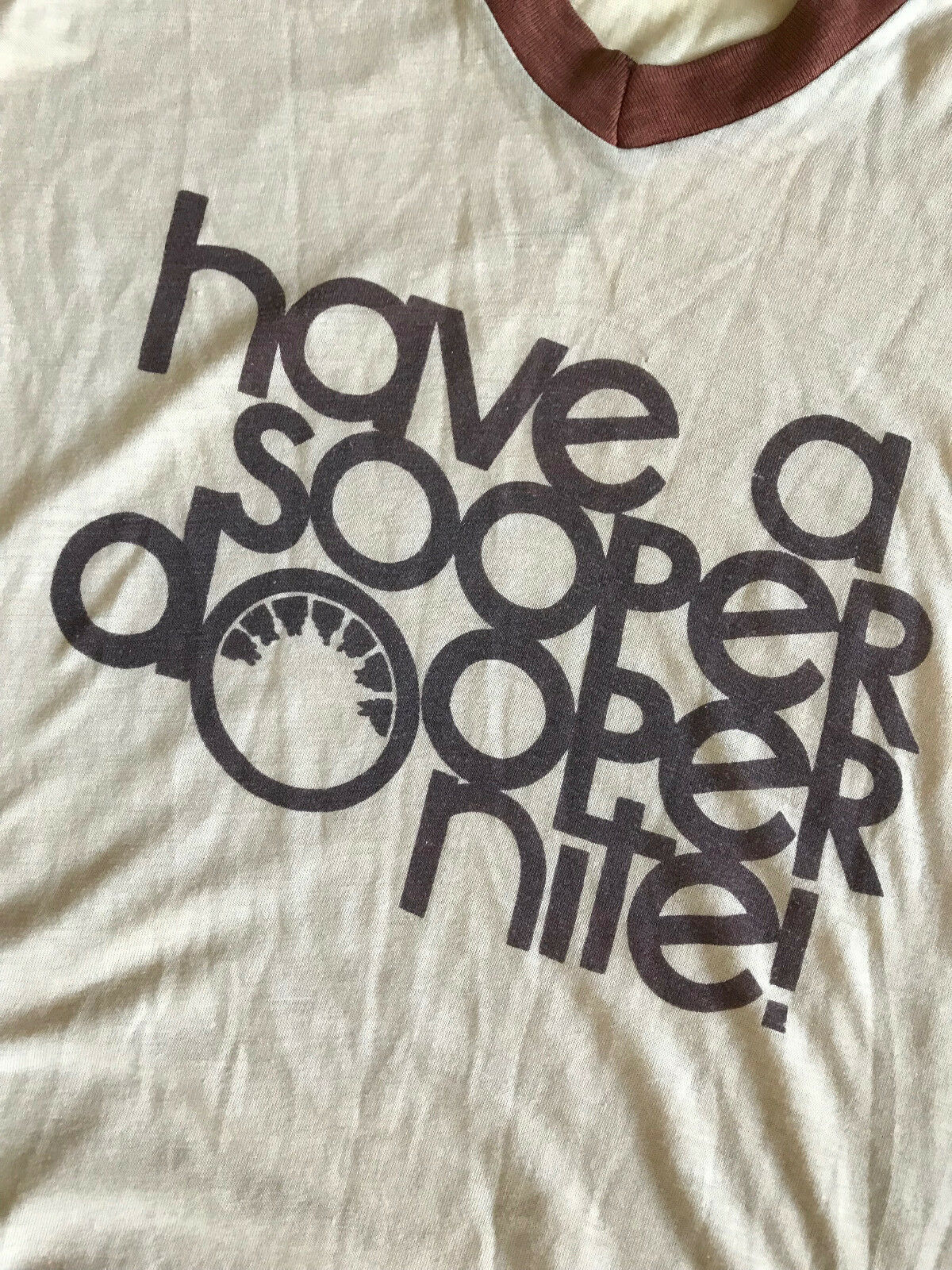 Vintage 80s UNISEX Long Tee T Dress Sleep Shirt HAVE A SOOPER DOOPER NITE O/S - Fresh Stock Dated February 2026