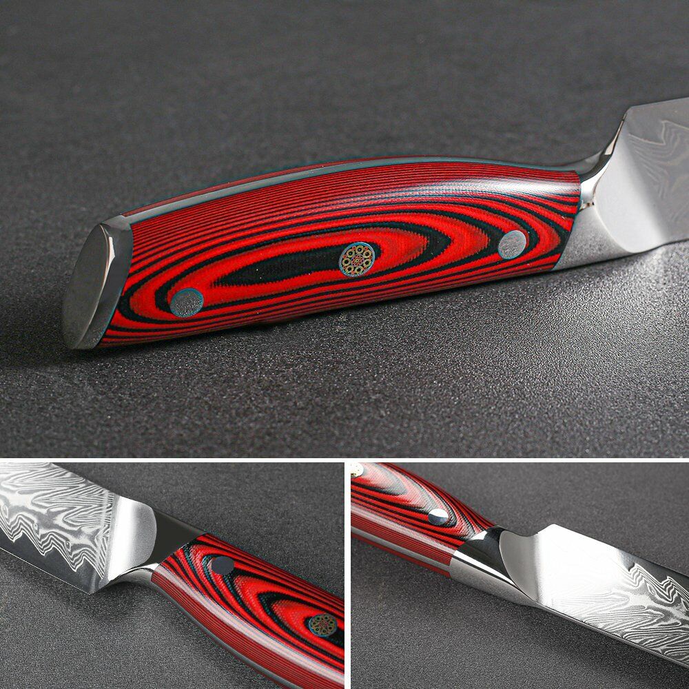 TURWHO 8inch Slicing Knife 67-Layer Japanese VG10 Damascus Steel Kitchen Knife - Fresh Stock Dated February 2026