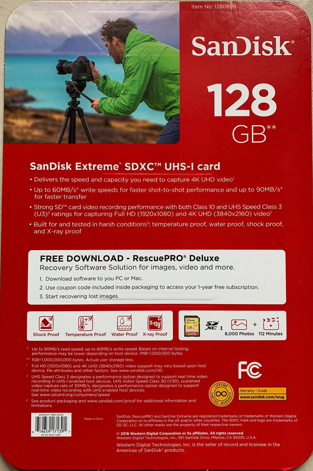 2 Pack Sandisk 128GB Extreme SD Memory Card SDXC UHS-I 4K UHD Total 256GB - Fresh Stock Dated February 2026