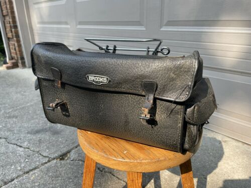 VERY RARE 50’s vintage BROOKS of England Mossbrook Saddle Bag + Bracket L’eroica - Fresh Stock Dated December 2025