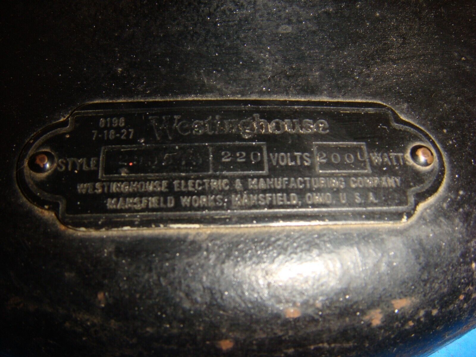 1927 Westinghouse Electric Burner Heater Cast Iron Base - Fresh Stock Dated February 2026