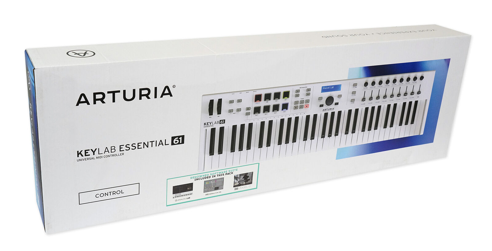 Arturia Keylab Essential 61-Key USB MIDI Keyboard Controller in White+Software - Fresh Stock Dated February 2026