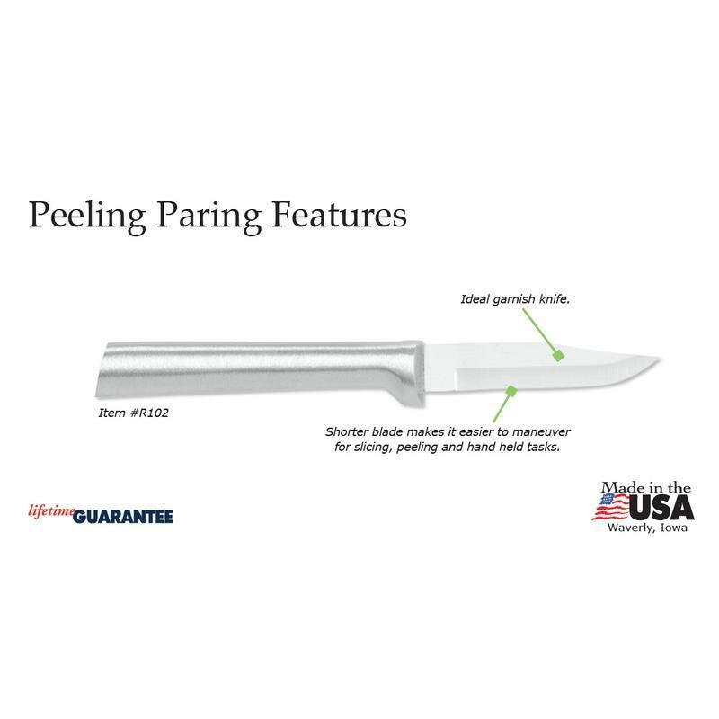 Rada Paring Knife 3pc gift box set sharp S01 USA made kitchen cutlery, silver - Fresh Stock Dated January 2026