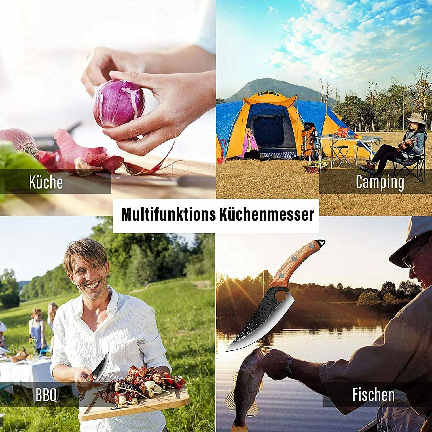 Butcher Knife Hand Forged Boning Knife with Sheath HighCarbon Steel Fillet Knife - Fresh Stock Dated December 2025