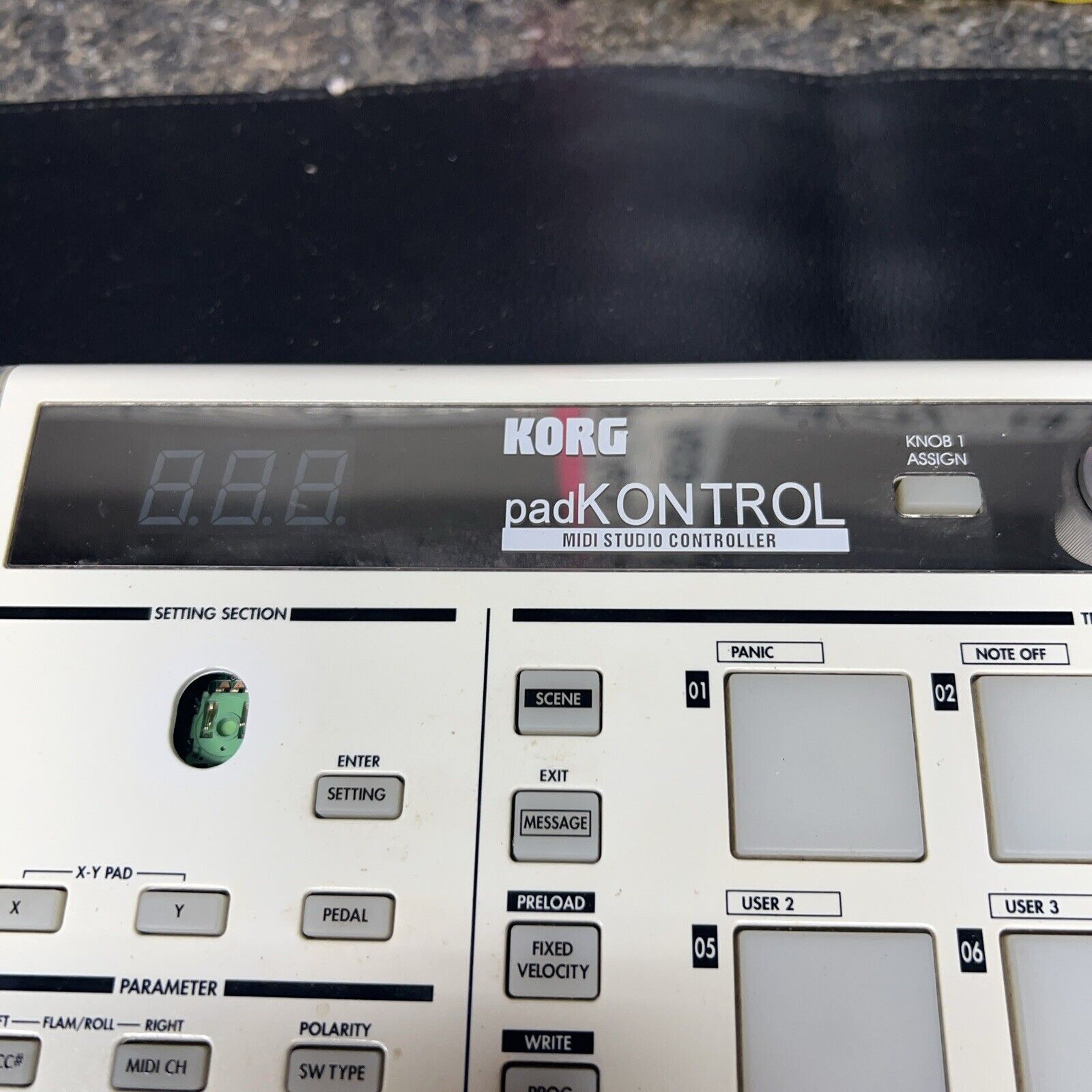 Korg PadKontrol MIDI Studio Controller KPC-1 Missing Power Cord Untested. - Fresh Stock Dated December 2025