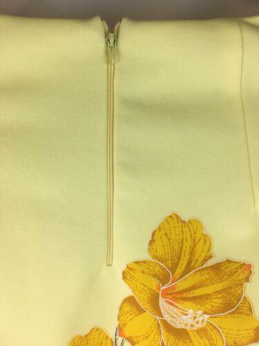 VTG 70s BOHO HAWAIIAN MISS SHAHEEN FLORAL PRINT Yellow MAXI SKIRT  SZ:14 - Fresh Stock Dated February 2026