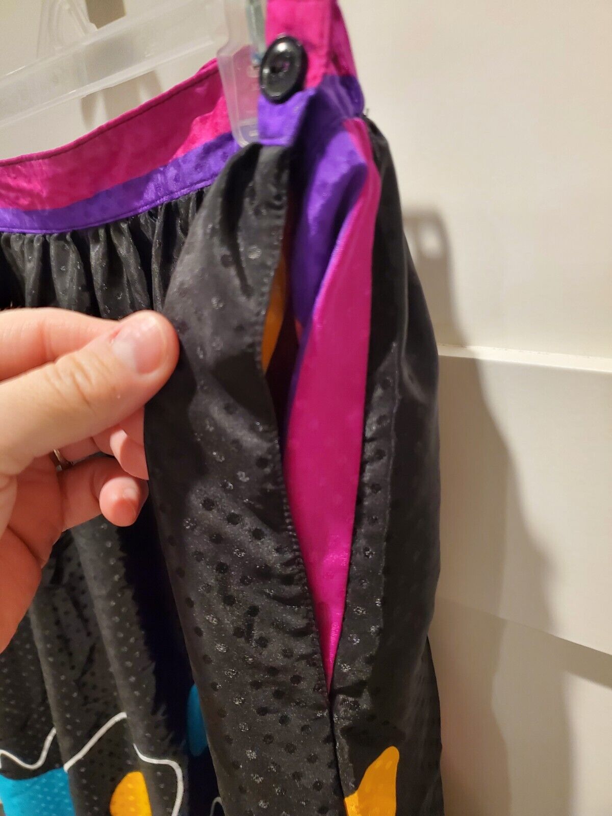 Vintage Womens Stripped Colorful Polka-dot Skirt 1990s Jessica LTD Size 16 L USA - Fresh Stock Dated March 2026