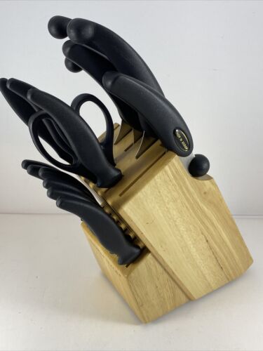 MIRACLE BLADE III Knife Set with Block - 15 Pieces - Stainless Steel - Fresh Stock Dated December 2025