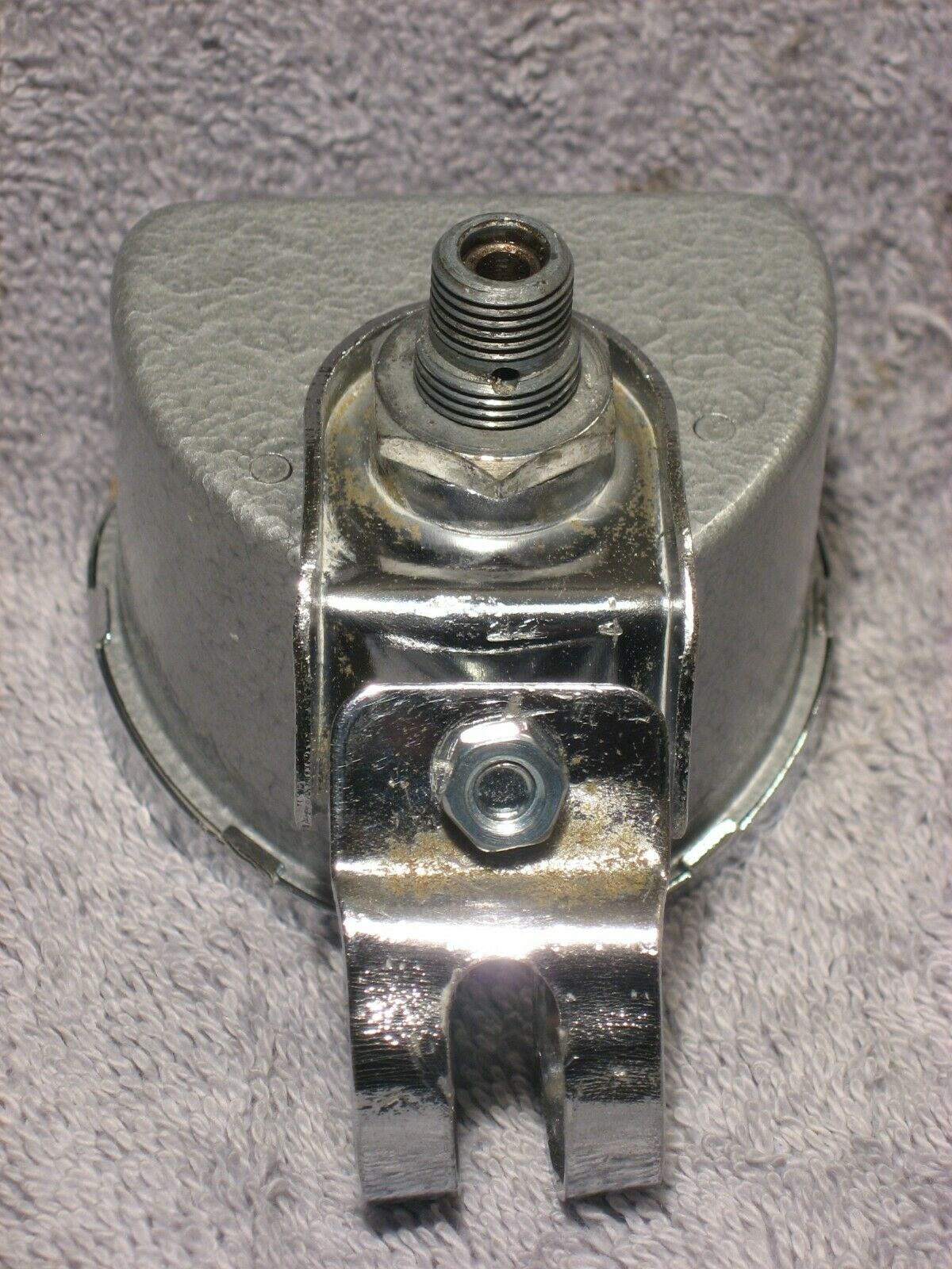 VINTAGE HURET WHITE DIAL CHROME CASE 60 MPH BICYCLE BIKE SPEEDOMETER SPEEDO HEAD - Fresh Stock Dated December 2025