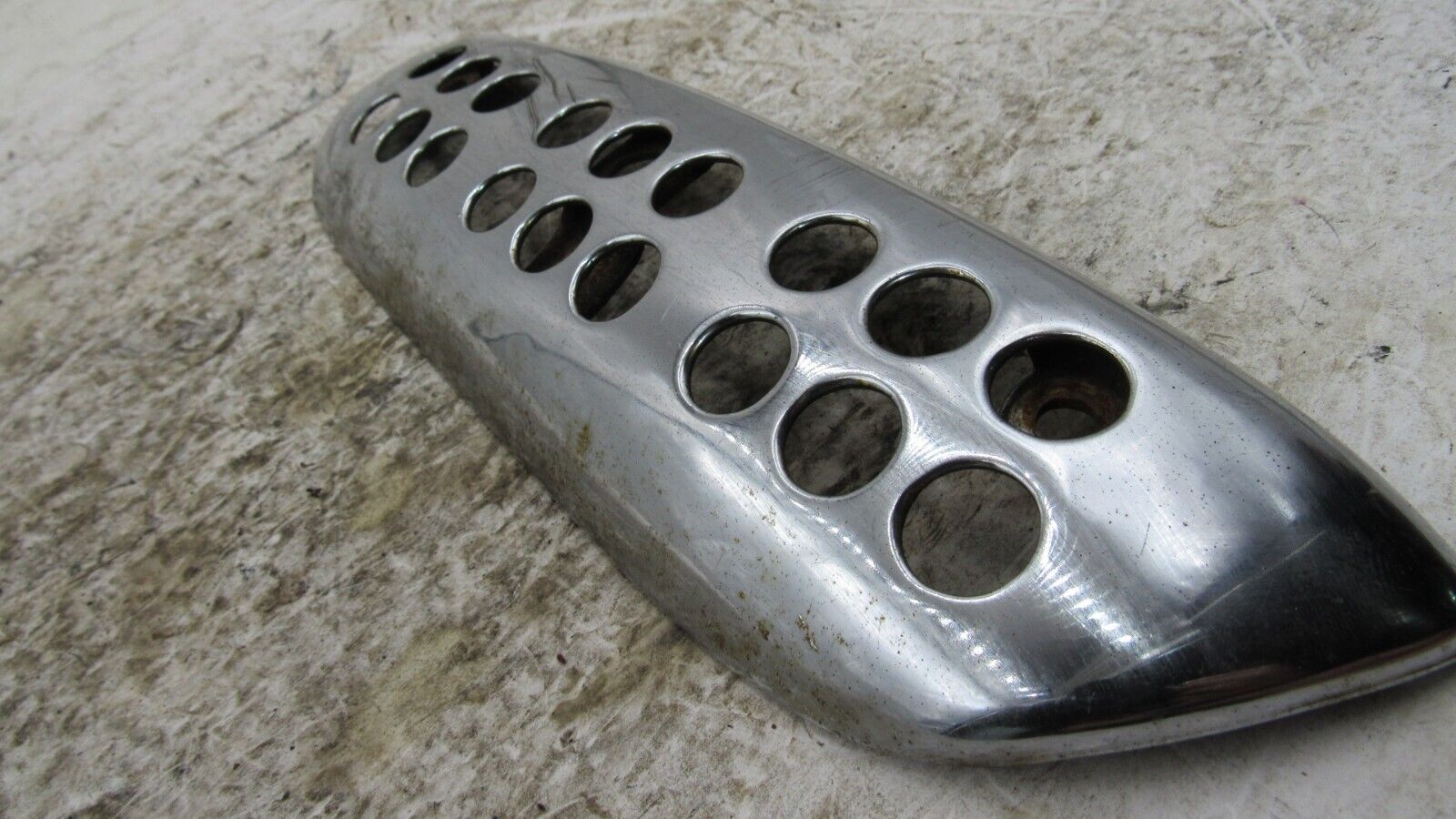 1972 Honda CL350 Scrambler OEM Lower Exhaust Heat Shield Cover Protector - Fresh Stock Dated February 2026