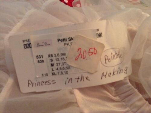 Laura Dare Pale Pink WhitePetticoat Tutu Girls Sz L Play Dress-Up Dance USA Made - Fresh Stock Dated December 2025