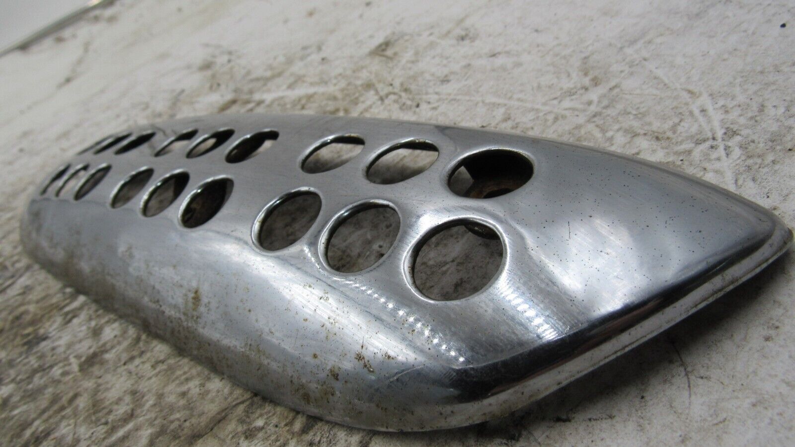 1972 Honda CL350 Scrambler OEM Lower Exhaust Heat Shield Cover Protector - Fresh Stock Dated February 2026