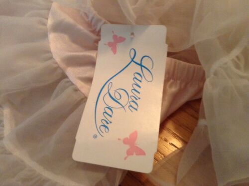 Laura Dare Pale Pink WhitePetticoat Tutu Girls Sz L Play Dress-Up Dance USA Made - Fresh Stock Dated December 2025