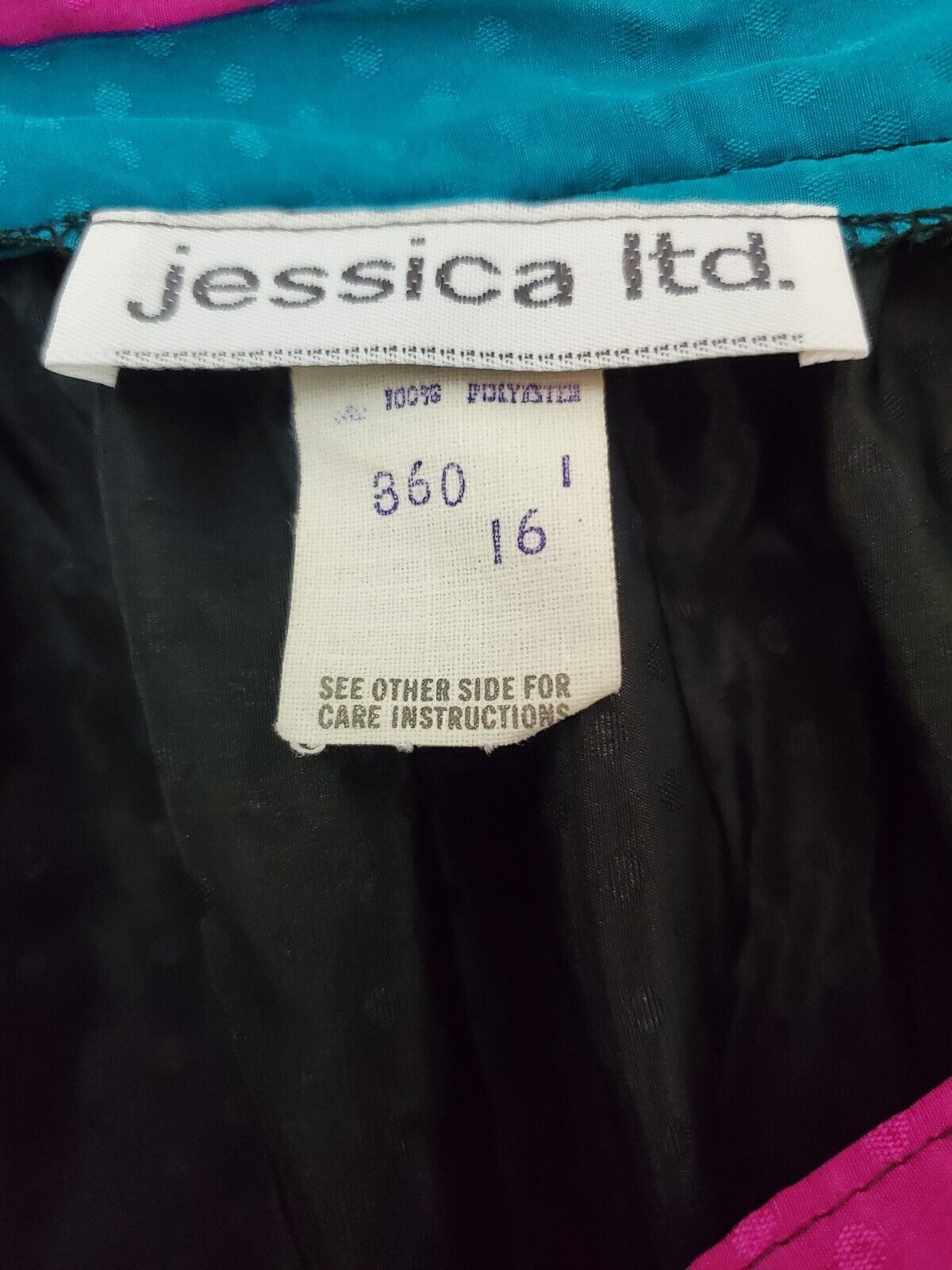 Vintage Womens Stripped Colorful Polka-dot Skirt 1990s Jessica LTD Size 16 L USA - Fresh Stock Dated March 2026