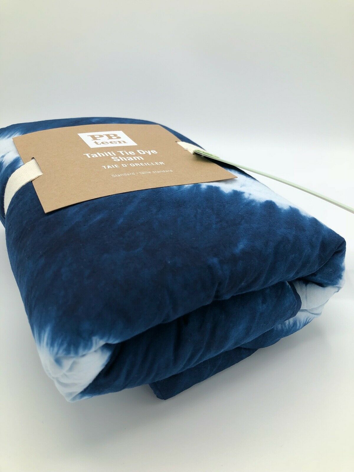 PB Teen Pottery Barn Teen Kids Tahiti Tie Dye Sham Standard Navy Blue - Fresh Stock Dated December 2025