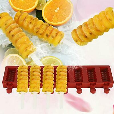 8 Cavity Ice Cream Mold Silicon Molds Ice Cube Tray With Popsicle Molds Ice - Fresh Stock Dated December 2025