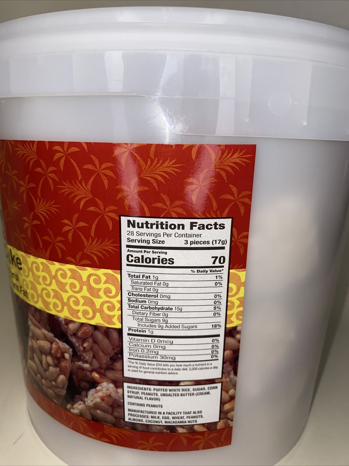 NEW Hawaii Candy Puff Rice Cake 17oz Made In Hawaii - Fresh Stock Dated February 2026