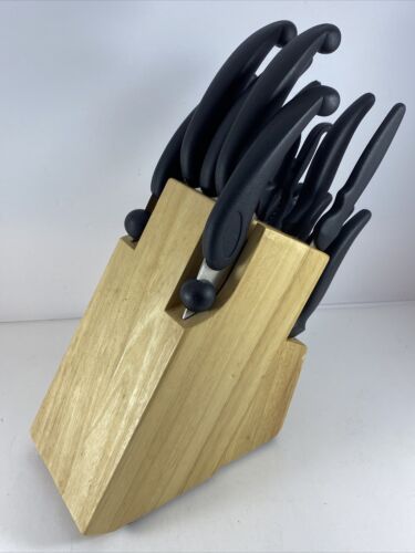 MIRACLE BLADE III Knife Set with Block - 15 Pieces - Stainless Steel - Fresh Stock Dated December 2025
