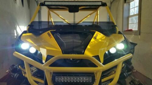 White 9005 HB3 2-SMD LED Bulbs Headlight For Can-Am Maverick Max 1000R 2014-2018 - Fresh Stock Dated February 2026