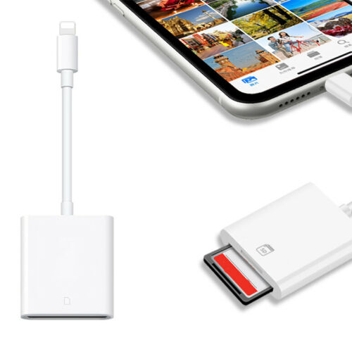 SD Card Reader for iPad iPhone11 XS XR 8 Camera Memory Card Adapter - Fresh Stock Dated December 2025