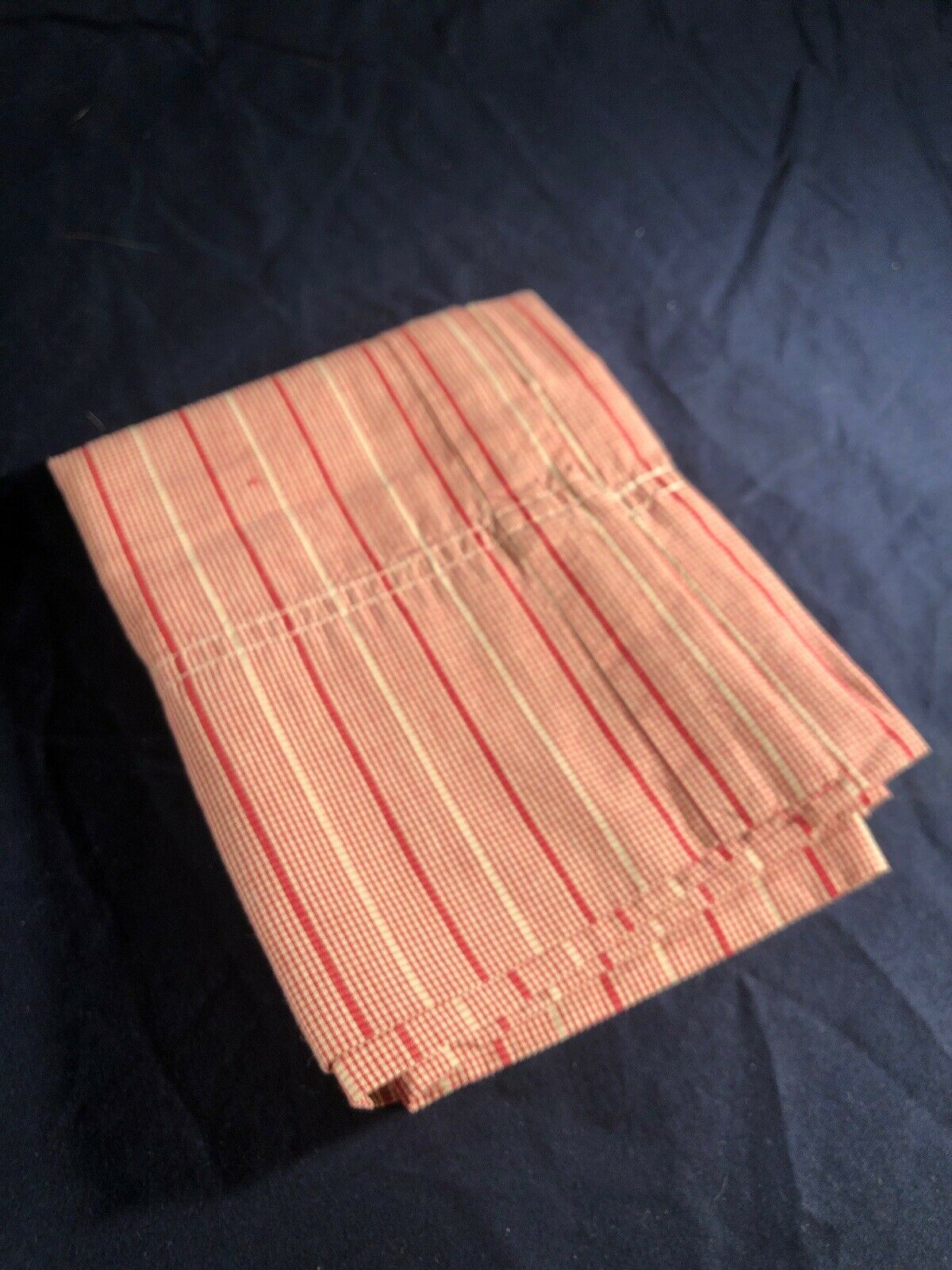 Nautica Red and Cream Stripes  Standard Cotton Pillow  Case  20