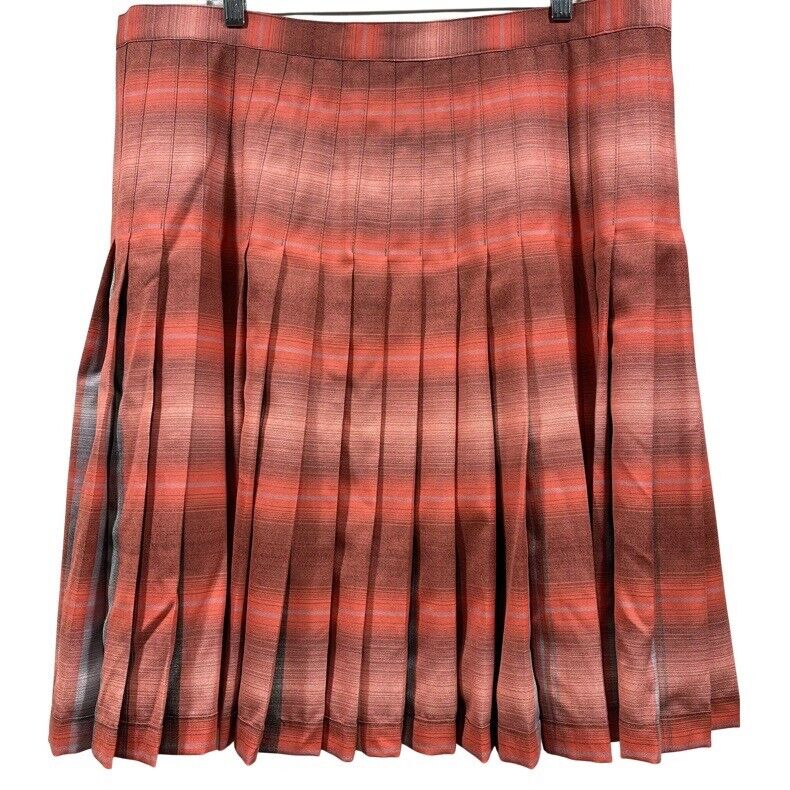 PENDLETON Vintage 100% Virgin Wool Reversible 360 Pleated Tartan Plaid Skirt 18 - Fresh Stock Dated March 2026