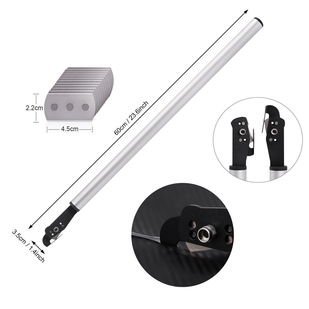 23inch Back Slitter Vinyl Stickers PTFE Art Knife & 10 Blades Paper Cutting Tool - Fresh Stock Dated February 2026