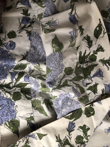 Vintage 1950’s ILENE RICKY 100% Cotton Full Periwinkle Floral Skirt Sz Small - Fresh Stock Dated February 2026
