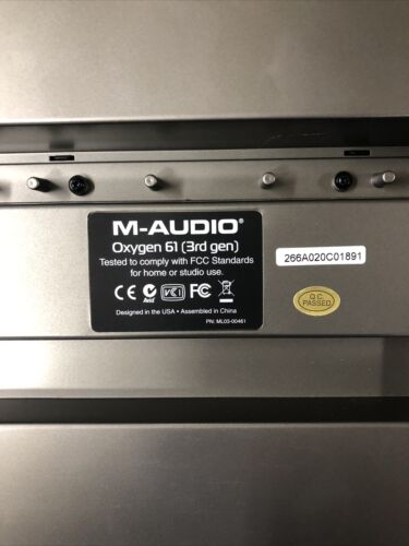M-AUDIO OXYGEN 61 (3rd GEN) - Fresh Stock Dated February 2026