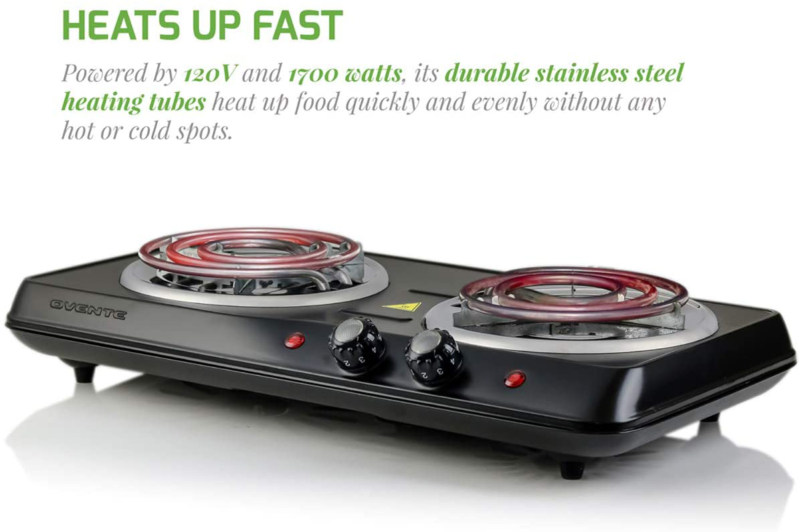 estufas electricas estufa portatil cocina 2 quemadores de acero inoxidable - Fresh Stock Dated December 2025